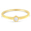 Bague en diamant Miracle Set en argent sterling plaqué or jaune 14K - Taille 6