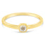 Bague de promesse en argent sterling plaqué or jaune 14K avec diamant en coussin