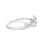 14K White Gold Diamond Oval Halo Engagement Ring - Size 7