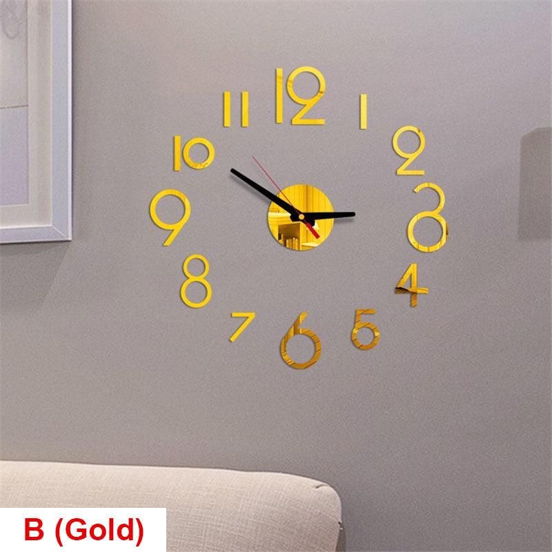 20 Inch Modern Silent Wall Clock with Arabic Numerals