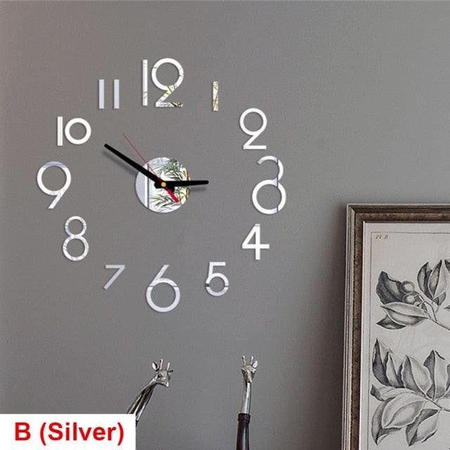 20 Inch Modern Silent Wall Clock with Arabic Numerals