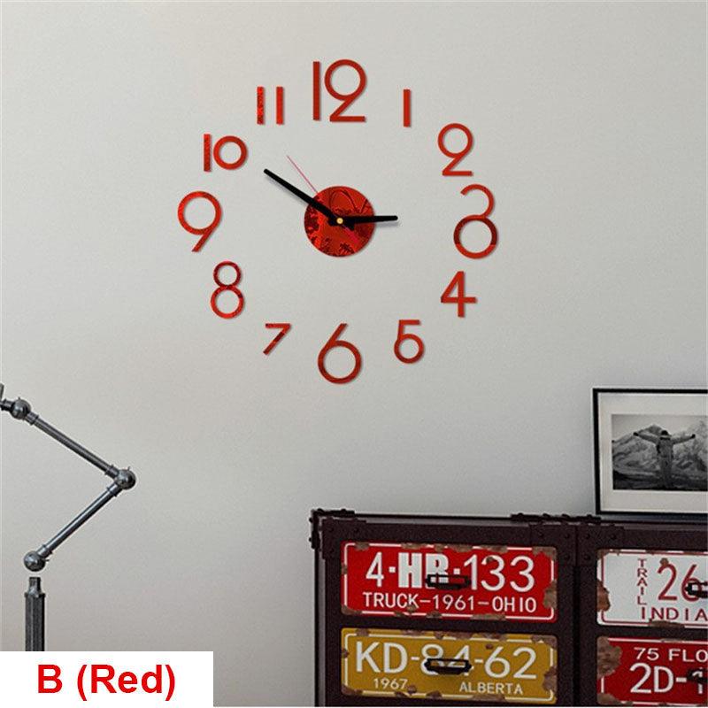 20 Inch Modern Silent Wall Clock with Arabic Numerals