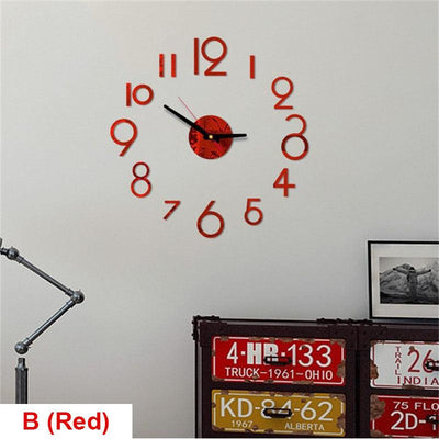 20 Inch Modern Silent Wall Clock with Arabic Numerals