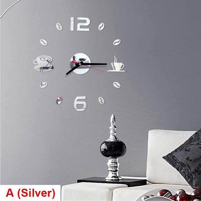 20 Inch Modern Silent Wall Clock with Arabic Numerals