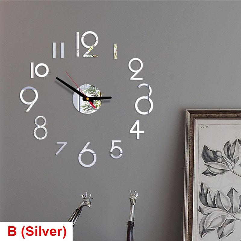 20 Inch Modern Silent Wall Clock with Arabic Numerals