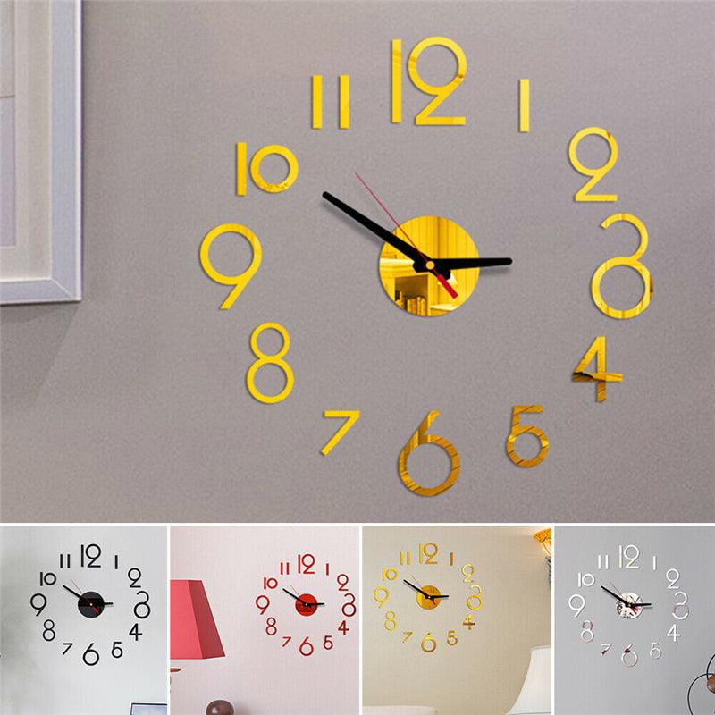 20 Inch Modern Silent Wall Clock with Arabic Numerals