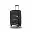 Compact 20-Inch Black Hardcase Roller Luggage with 360-Degree Mobility - Korvel