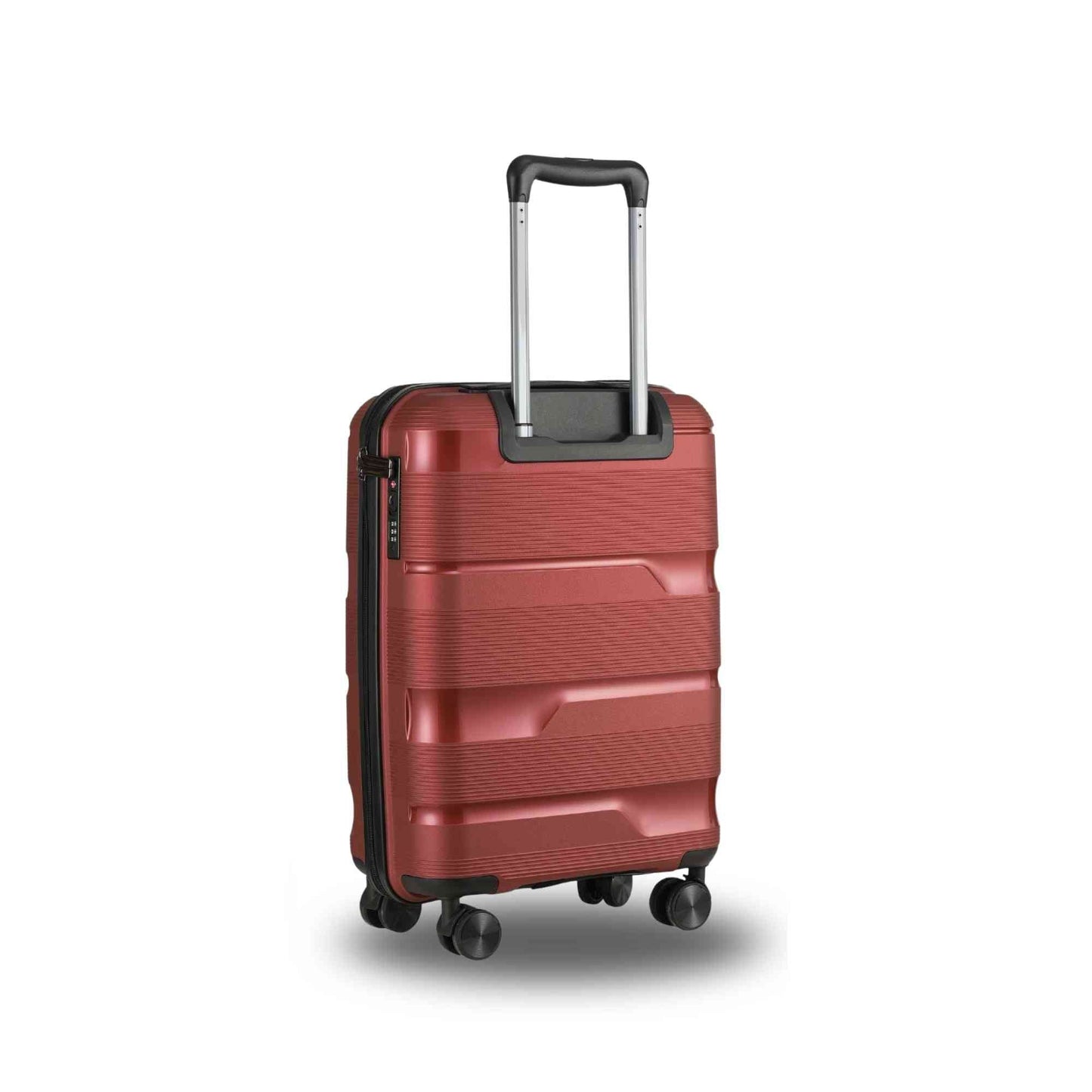 20-Inch Vibrant Red Spinner Carry-On Luggage with 360° Mobility - Korvel