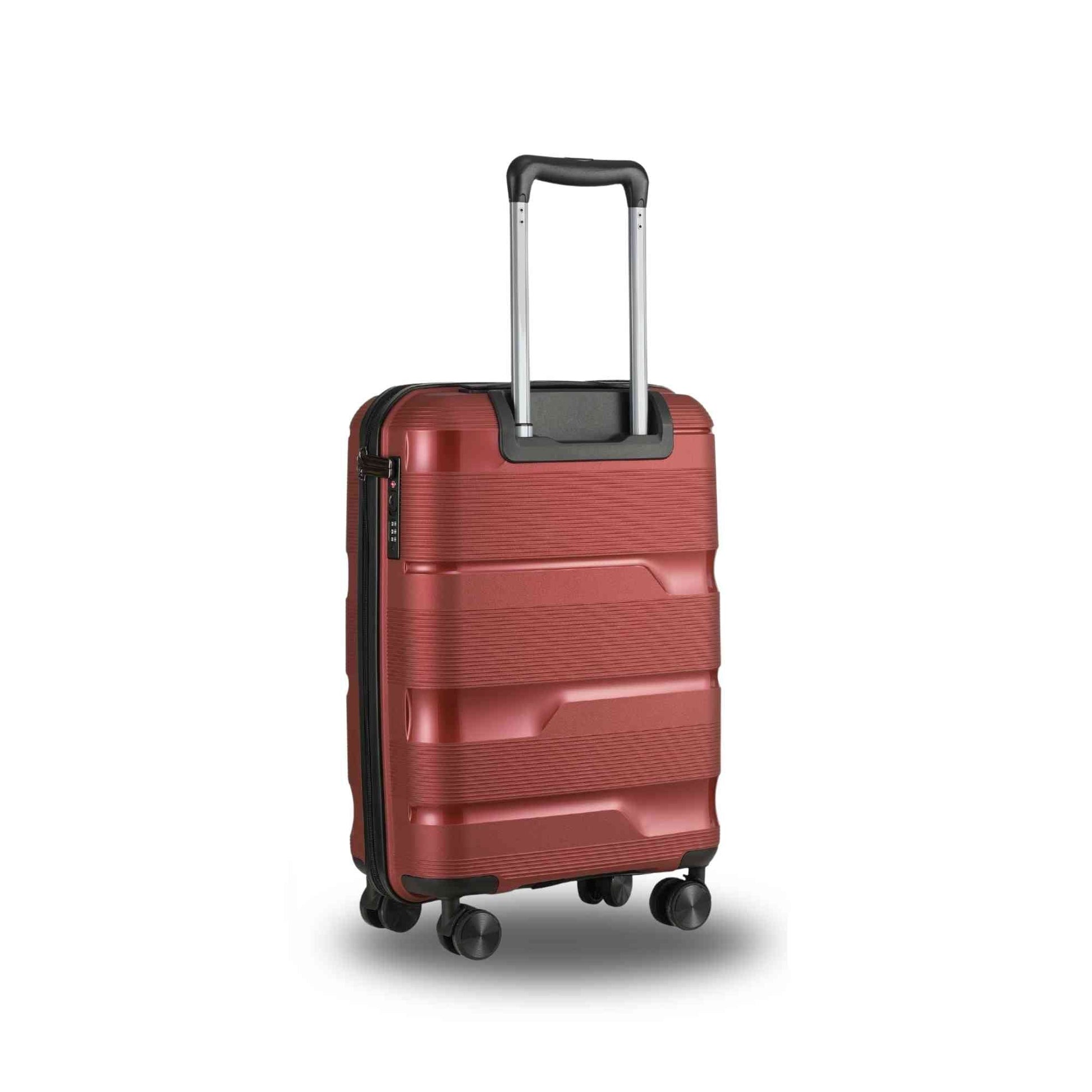 20-Inch Vibrant Red Spinner Carry-On Luggage with 360° Mobility - Korvel