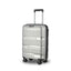Compact 20-Inch Silver Hardcase Spinner Luggage with 360-Degree Mobility - Korvel