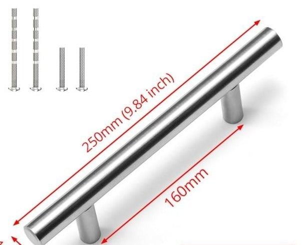 Ensemble de 20 poignées de cabinet en acier inoxydable brossé doré