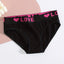 Vibrant 6-Pack Women's Seamless Bikini Briefs – Soft Cotton Underwear with Fun Alphabet Prints - Korvel