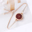 Elegant Girls' Bracelet Watch with Diamond Inlay