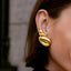 Elegant 18K Gold-Plated Conch Earrings