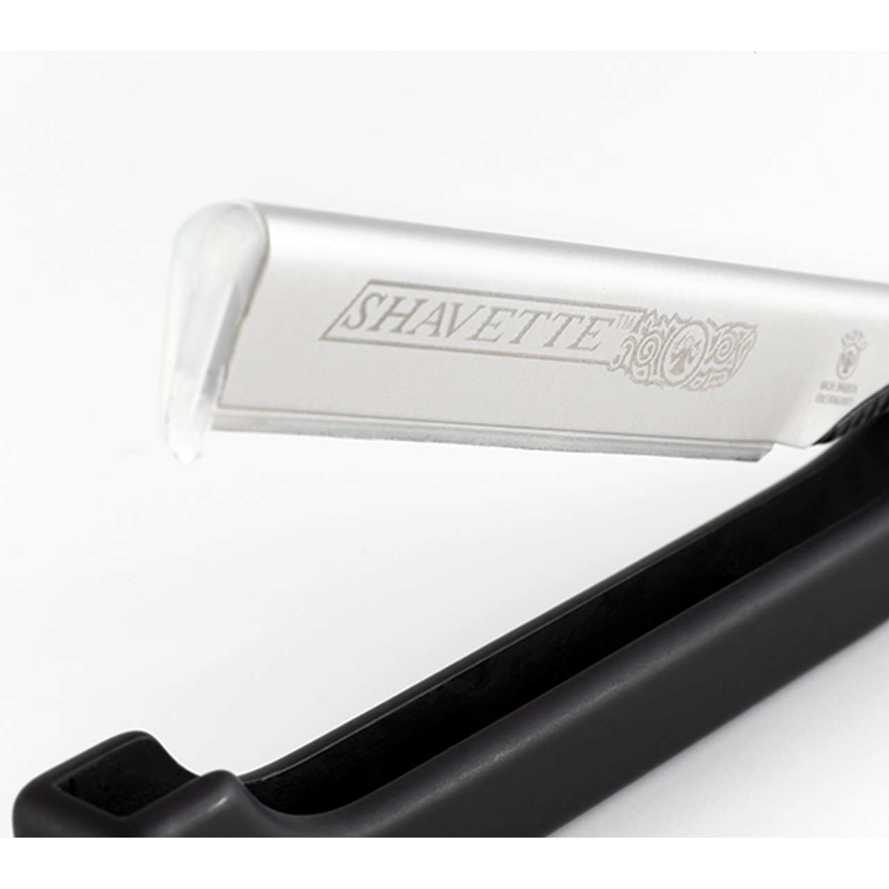 Dovo Shavette Straight Razor with Black Handle