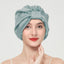 Double layer elastic simulation silk beauty makeup satin knotted hair care home French nightcap - Korvel