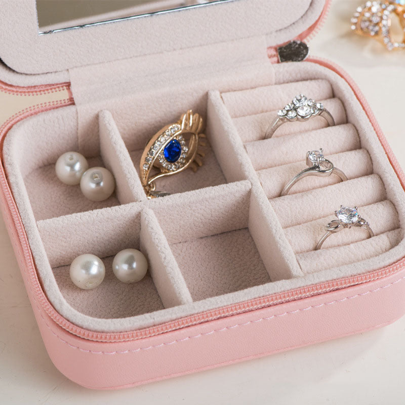 Caja de Joyería Mini Elegante para Pendientes y Anillos