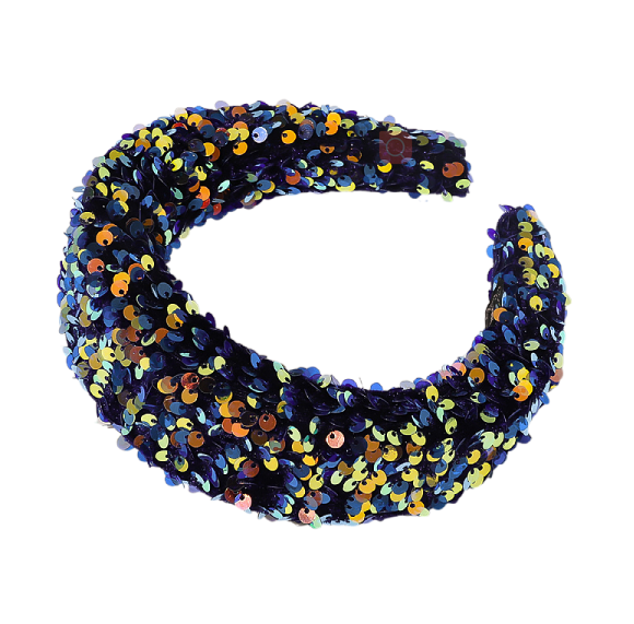 Sequin sponge wide edge headband - Korvel