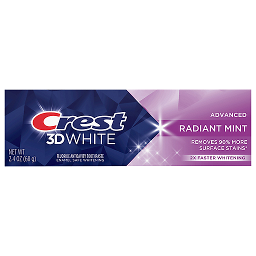 Dentifrice avancé à la menthe radieuse Crest - 2,4 oz
