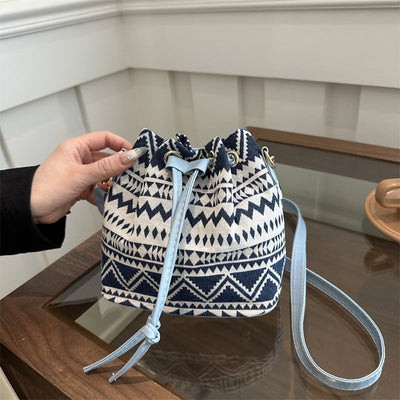 Bolso Cruzado de Viaje Casual Retro