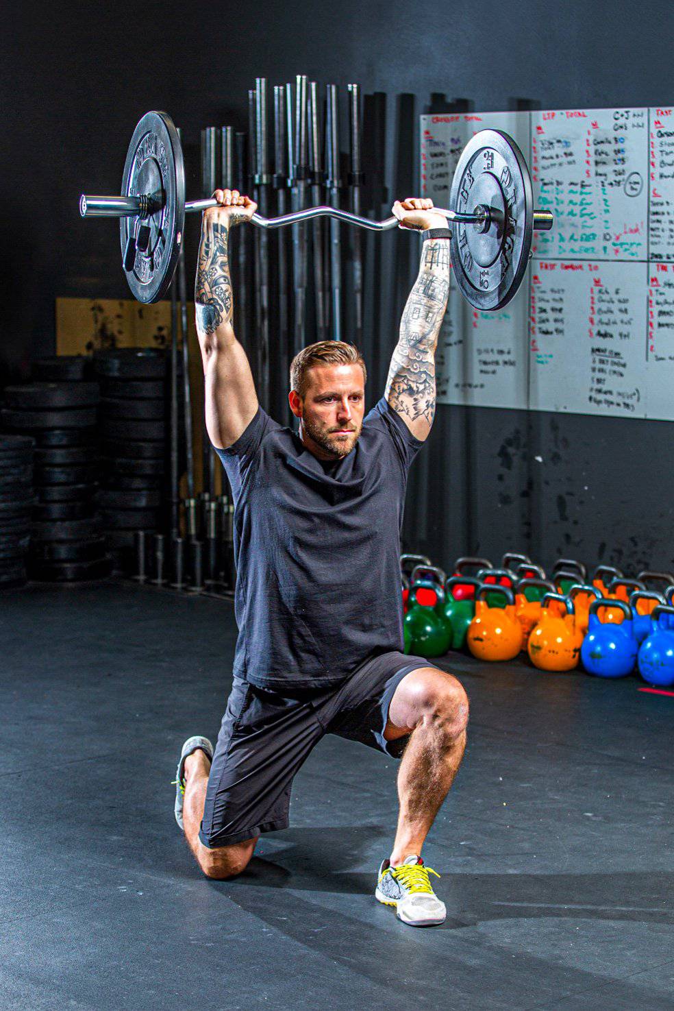Versatile 47" EZ Curl Bar for Total Body Workouts - Korvel