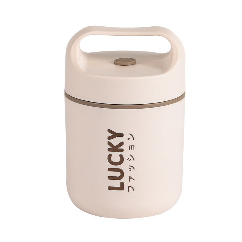 304 stainless steel oatmeal cup breakfast cup portable insulation lunch box soup cup - Korvel