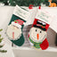 Festive Knitted Christmas Stocking Gift Bag