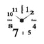 Modern 3D Frameless Wall Clock - Large Acrylic Design