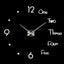 Modern 3D Frameless Wall Clock - Large Acrylic Design