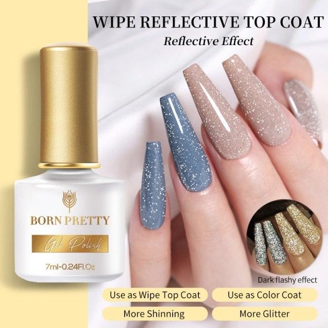 Vernis à ongles en gel pailleté coloré - Design élégant et premium