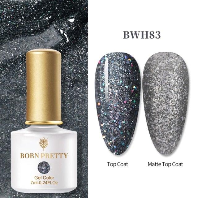 Vernis à ongles en gel pailleté coloré - Design élégant et premium