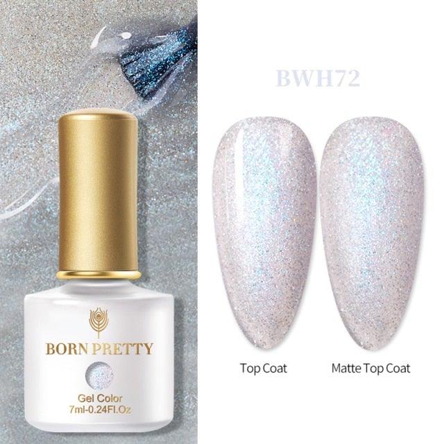 Vernis à ongles en gel pailleté coloré - Design élégant et premium