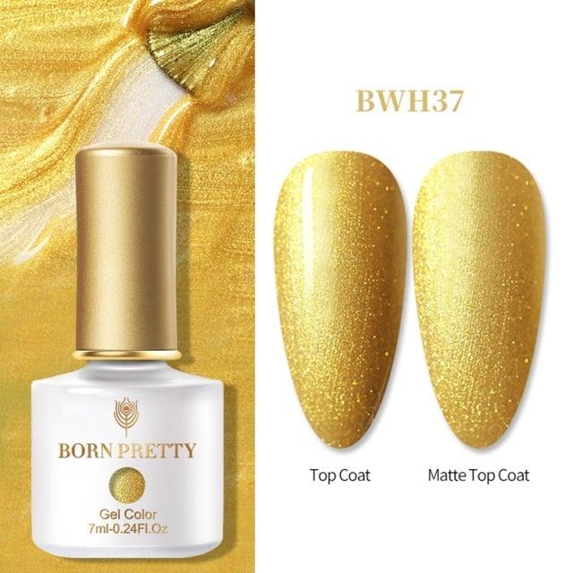 Vernis à ongles en gel pailleté coloré - Design élégant et premium