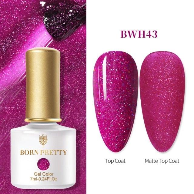 Vernis à ongles en gel pailleté coloré - Design élégant et premium