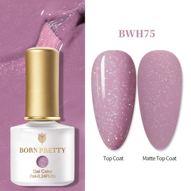 Vernis à ongles en gel pailleté coloré - Design élégant et premium