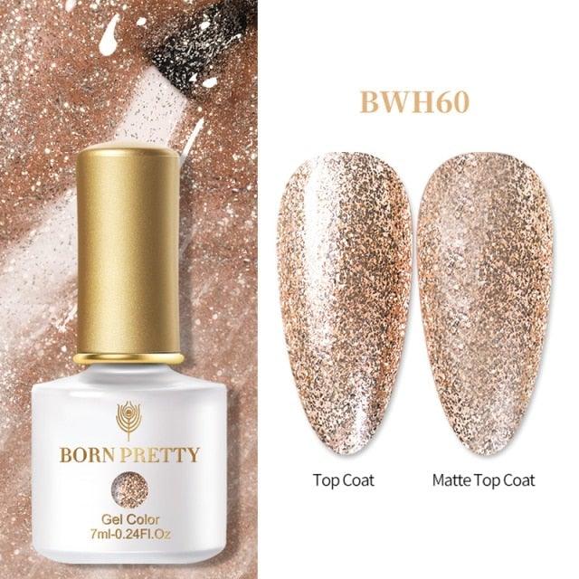 Vernis à ongles en gel pailleté coloré - Design élégant et premium