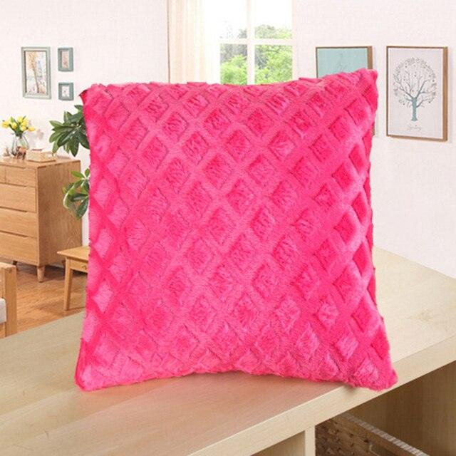 Soft Plush Cushion Cover for Elegant Home Decor