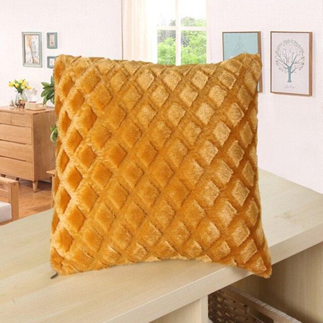 Soft Plush Cushion Cover for Elegant Home Decor