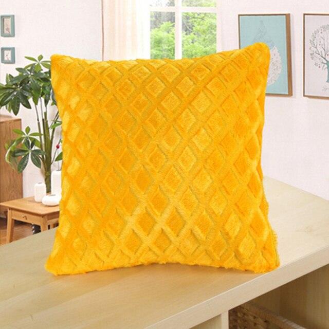 Soft Plush Cushion Cover for Elegant Home Decor