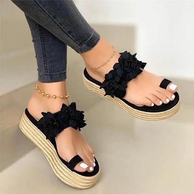 Sandales à talons compensés élégantes pour femmes - Confort polyvalent