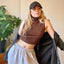 Chic High Neck Crop Tank Top for Women