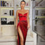 Vintage Pleated Spaghetti Strap Bodycon Dress
