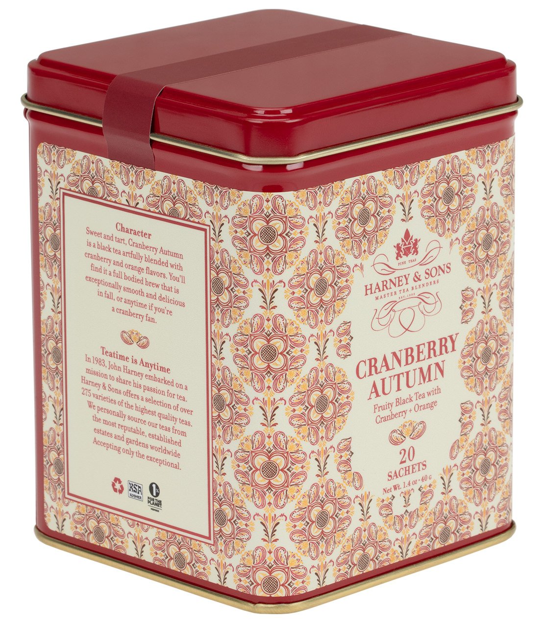 Thé d'automne aux canneberges - Boîte de 20 sachets