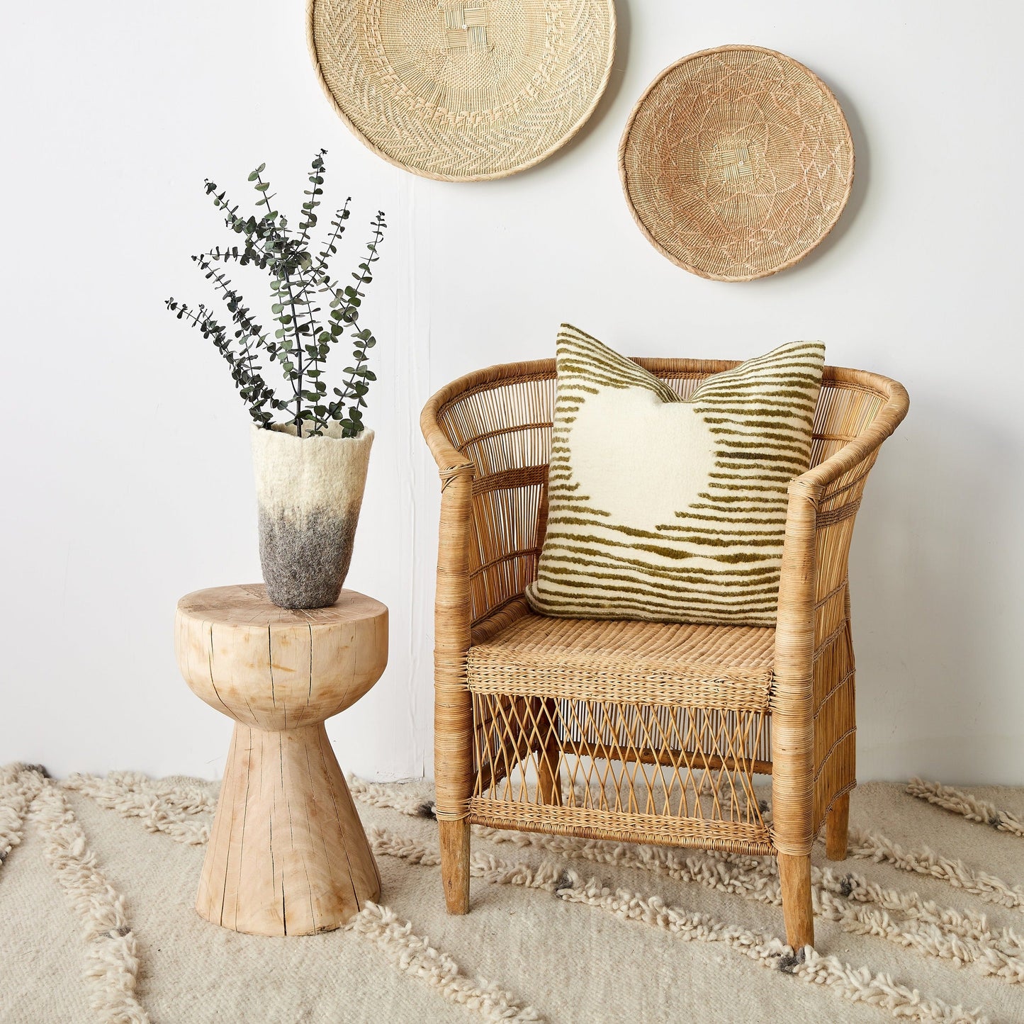Full Moon Throw Pillow - Artisan Crafted Elegance