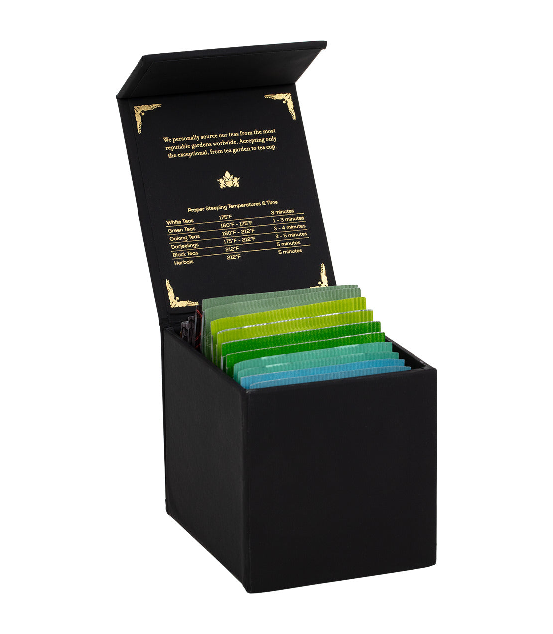 Muestra de Bolsitas de Té Orgánico Harney Heritage Caja Negra