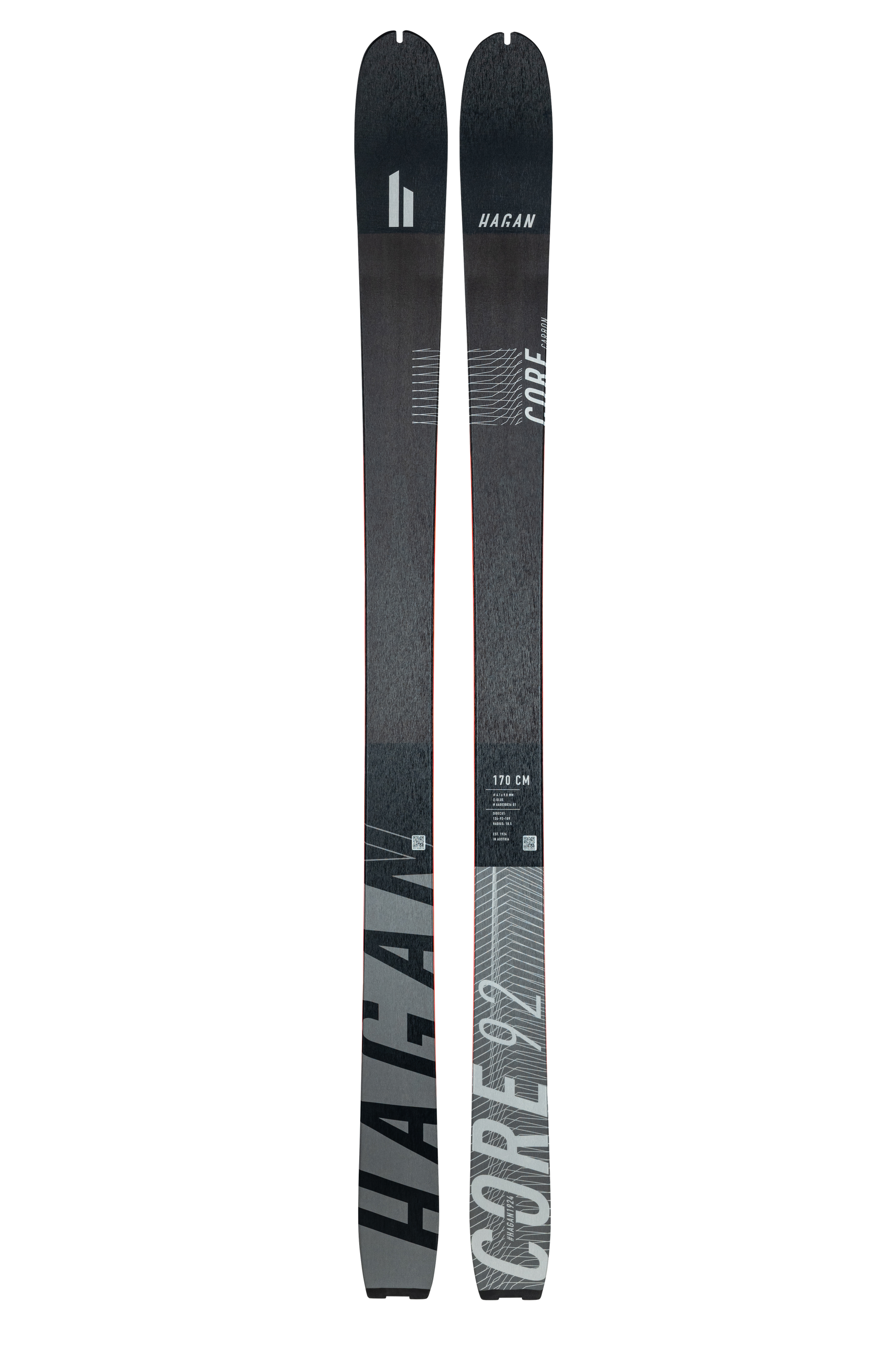 HAGAN CORE Carbon 92 All-Mountain Touring Skis - Korvel