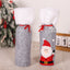 Christmas supplies red wine bottle covers elderly snowmen elk red wine bags household items - Korvel