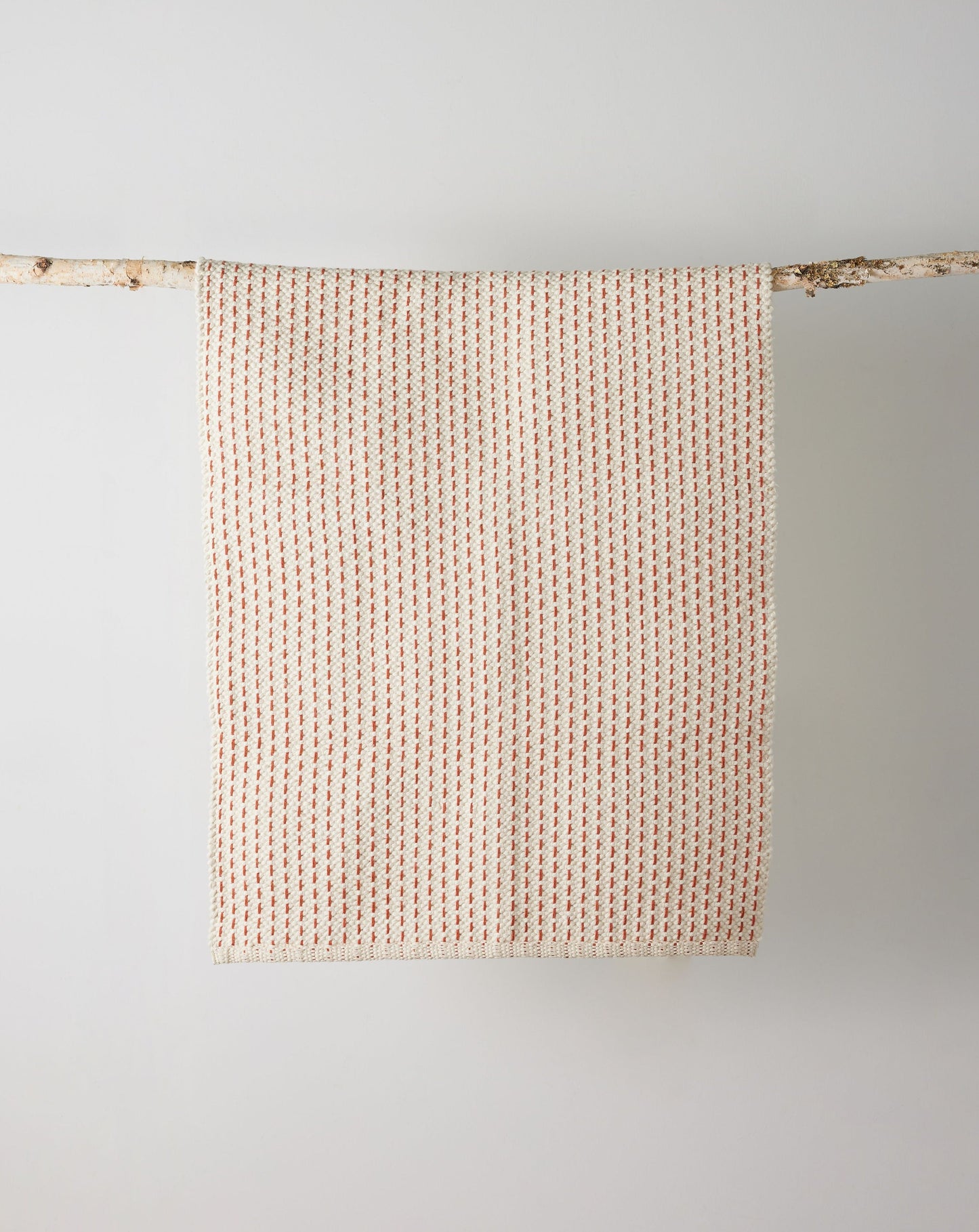 Terracotta Luxe Hand-Loomed Cotton Twill Mat - Korvel