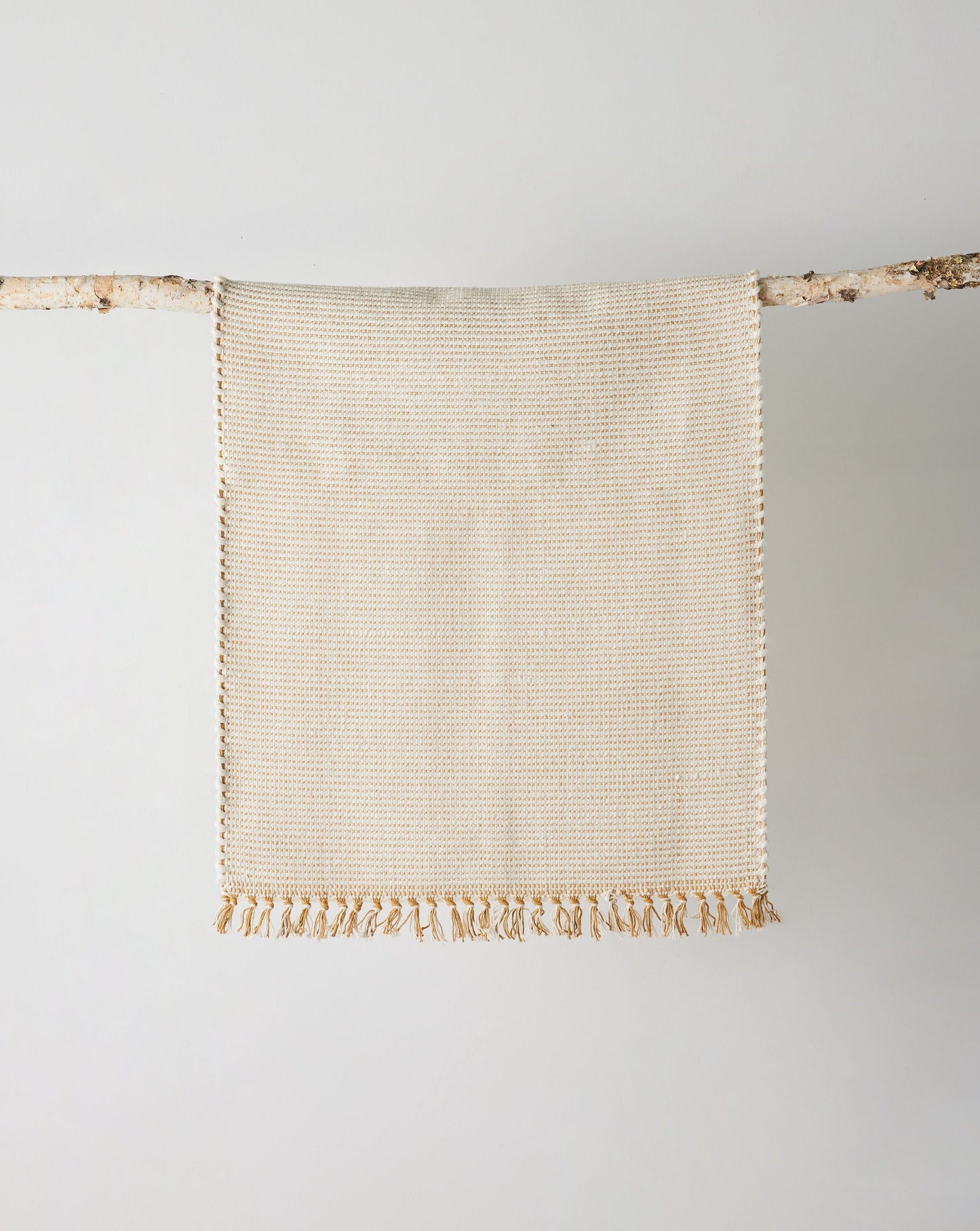 Dobby Mat in Honey - Handwoven Cotton Rug