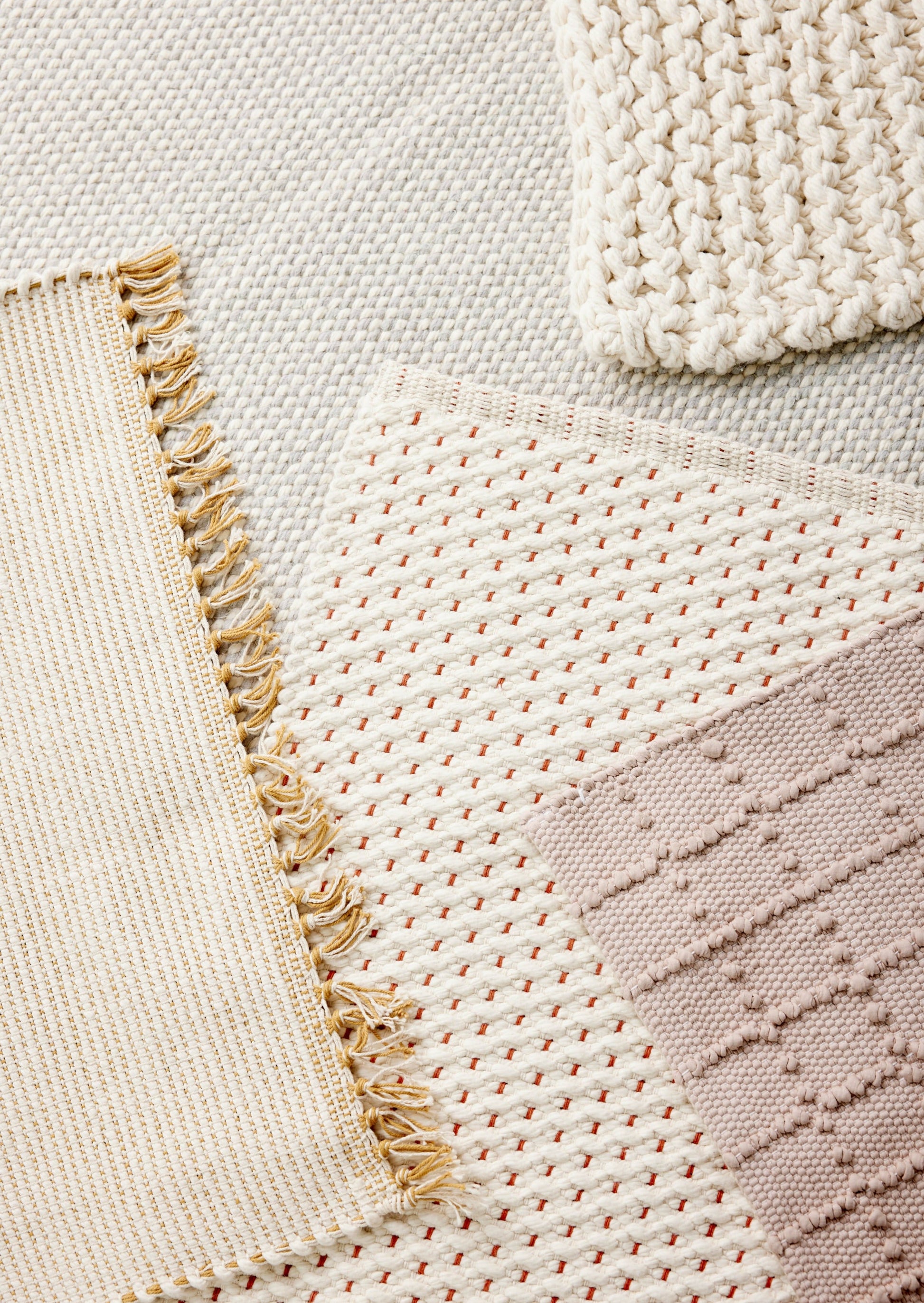 Terracotta Luxe Hand-Loomed Cotton Twill Mat - Korvel